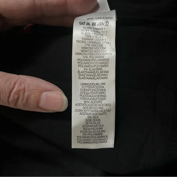 NWOT Paul Smith Midi Skirt black with pink detail - Picture 11 of 11